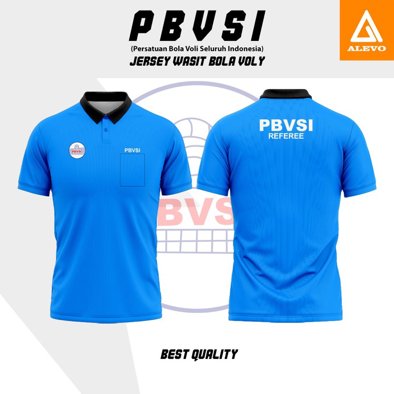 JERSEY WASIT VOLLY PRINTING PREMIUM HARGA PROMO BAJU POLO PBVSI BAJU SERAGAM WASIT VOLLEYY