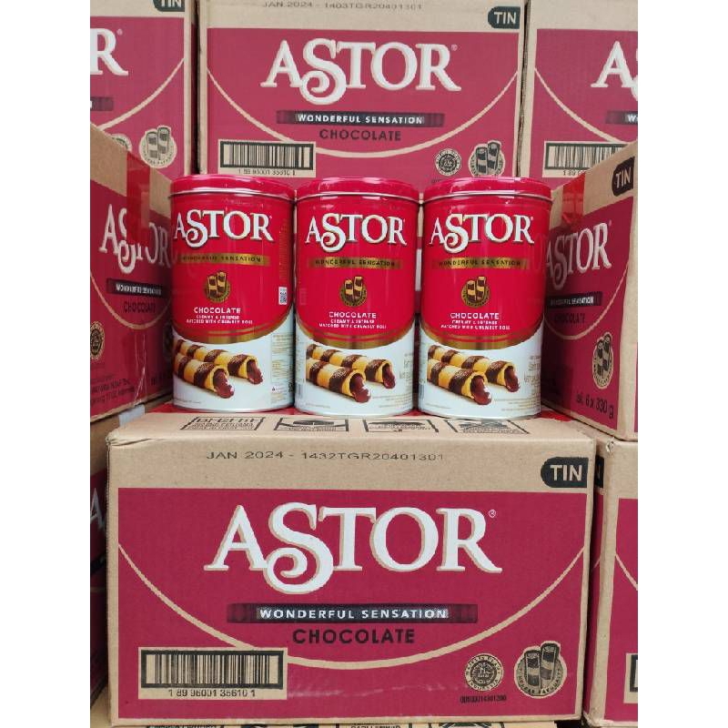 

ASTOR WAFER STICK COKLAT KALENG 330GR 156GR