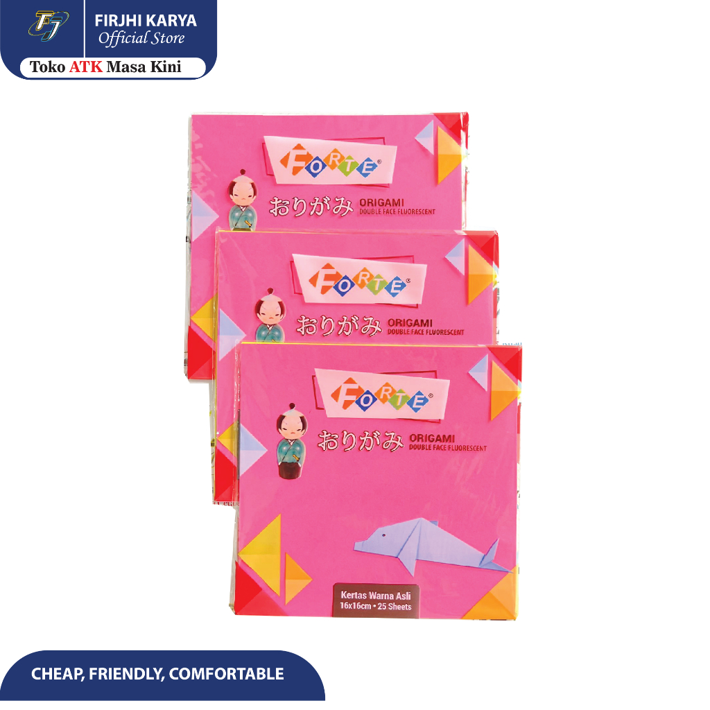 

Kertas Origami Forte (Bulak-balik) - Forte 12x12 dan 16x16