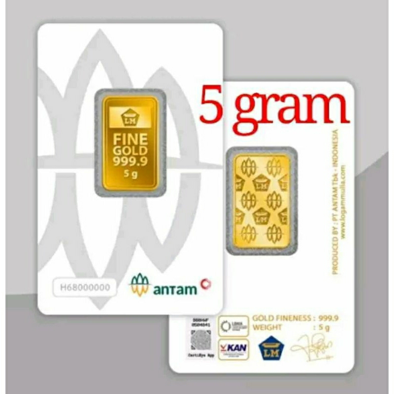 LOGAM MULIA EMAS ANTAM 5 GRAM