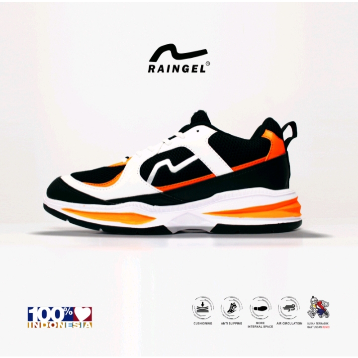 RAINGEL BLASSING - Sneakers Local Original - White Orange