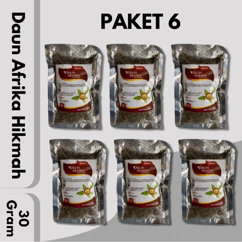 

Paket 6 pcs Teh Daun Afrika Hikmah - 30 gram