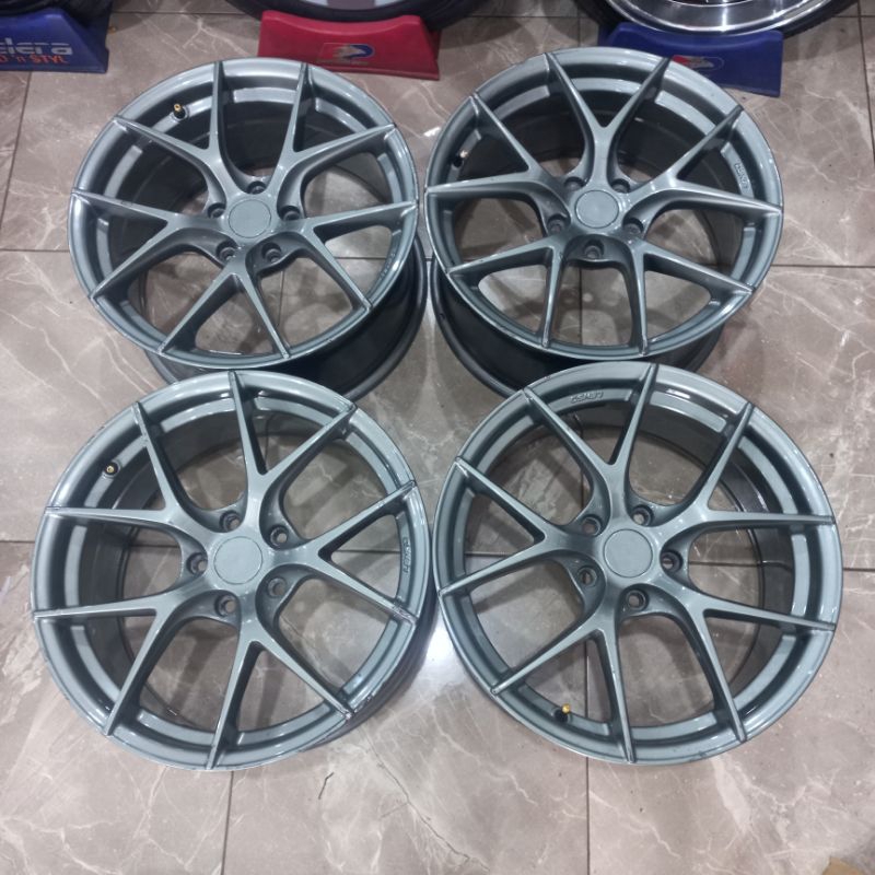 VELG MOBIL BEKAS | REP LENSO R18X8,5 PCD 5X114'3 COCOK BUAT MOBIL INNOVA CAMRY ACCORD X-PANDER HRV C