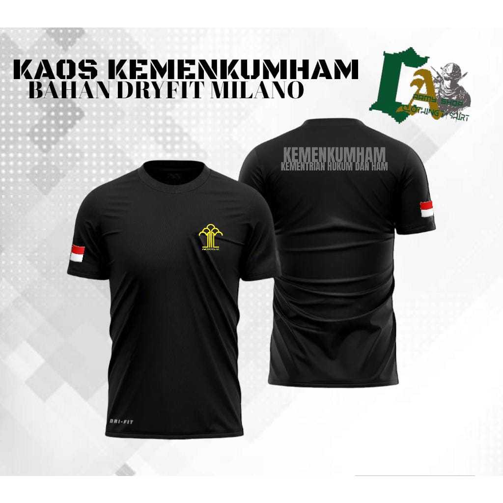 Kaos Kemenkumham / Kaos Kemenkumham Bahan Dryfit milano / Kaos Jersey kemenkumham