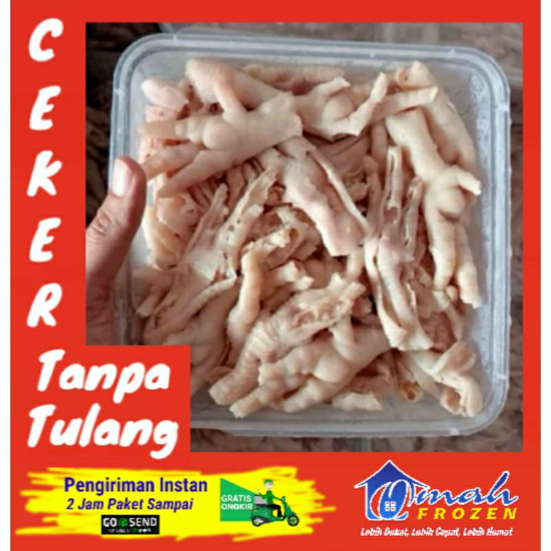 

Ceker Tanpa Tulang 1Kg, Ceker Kupas, Frozen Serang