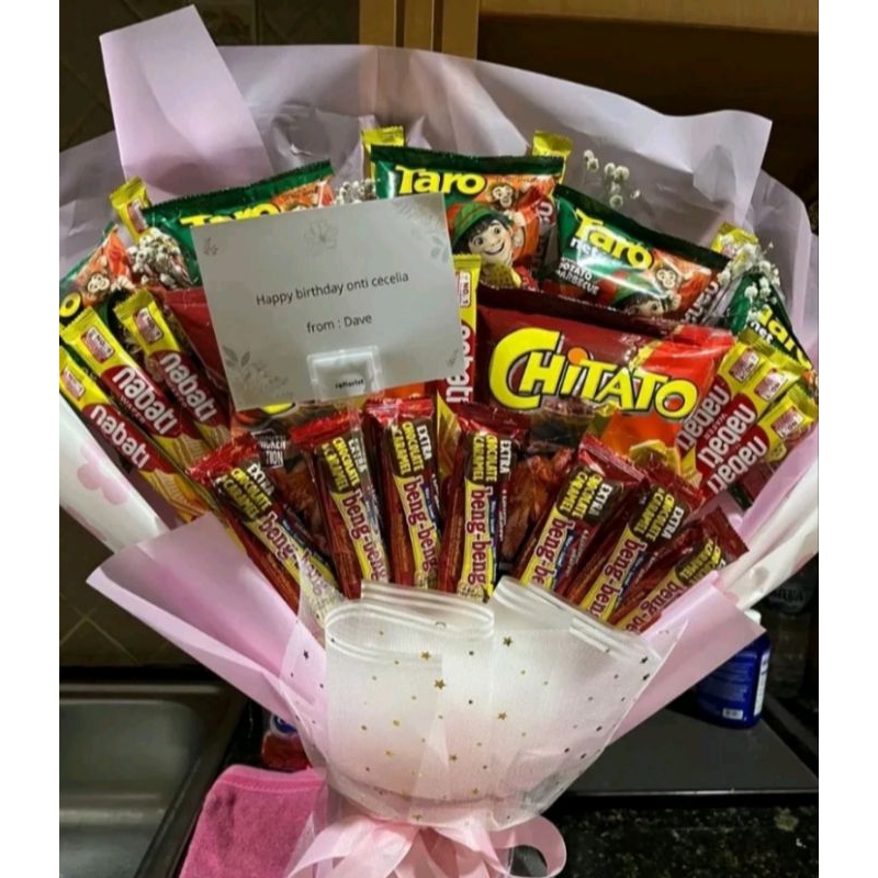 

Buket Snack Chiki Besar - Bucket Custom Terbaru