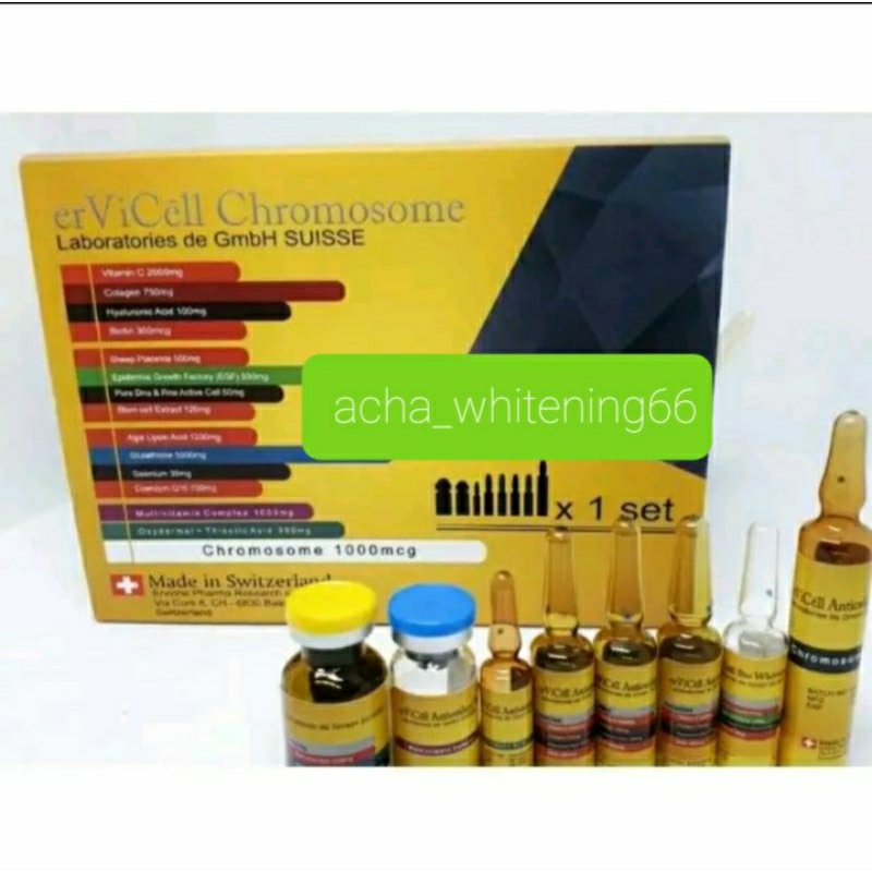 ERVICELL CHROMOSOME ANTIOKSIDANT PERBOX FREE INFUS