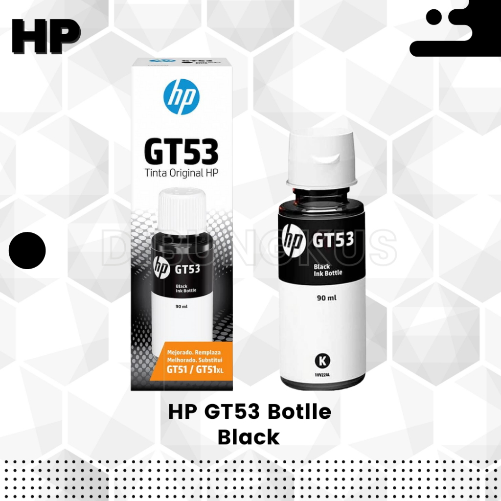 

Tinta Printer HP GT53XL GT53 Black Ink Original 100%