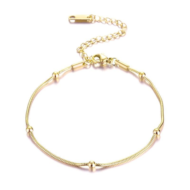 Gelang Tangan Titanium Fashion Korea Bracelet Best Seller Gelang Rantai Couple Perhiasan imitasi