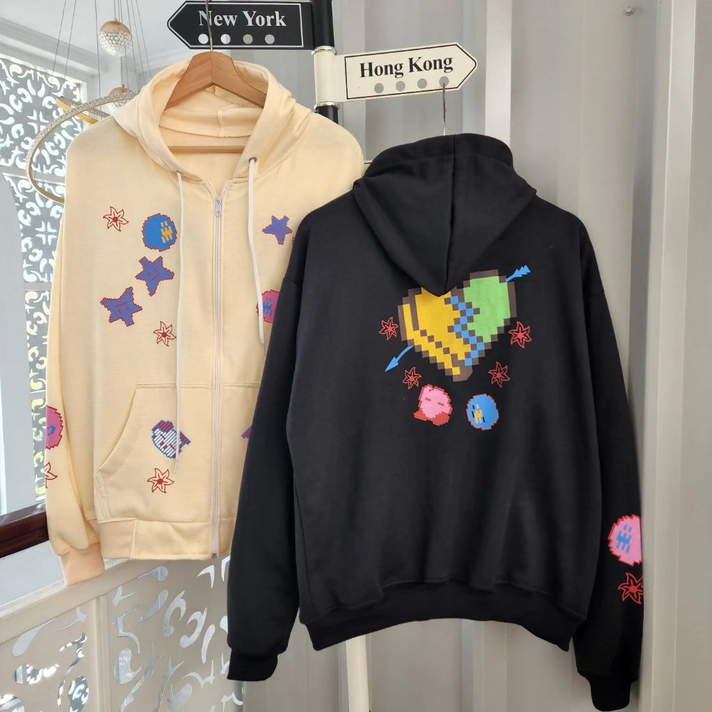 ( isi 2 pcs ) jaket couple pasangan terbaru 2024 BATLE CLUB HOODIE / jaket couple hoodie pasangan pa