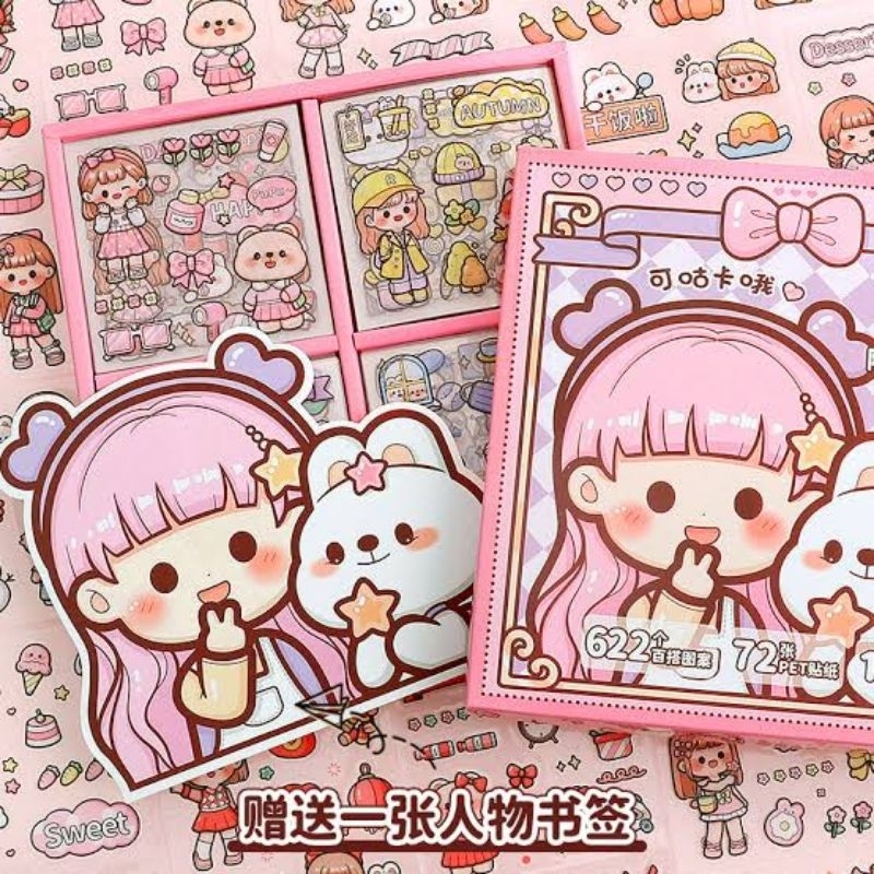 

Stiker Dodojam PVC Dodogirl Edisi 2 Lovely Girl Motif Kartun Korea Aesthetic Lucu Sticker kawaii Dekorasi Scrapbook|DIY|BOTOL|Journaling 5 Lembar