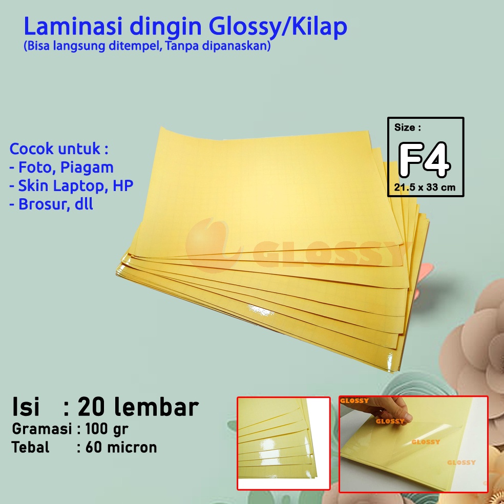 

Harga Termurah LAMINASI GLSSY F4 FLI 84