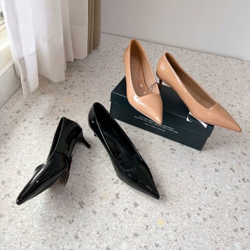PROMO SALE Sepatu heels 4 cm hitam nude coklat zara sandal kerja formal