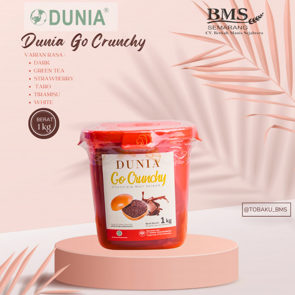 

DUNIA SPREAD CRUNCHY CHOCOLATE MALT 6 X 1 KG