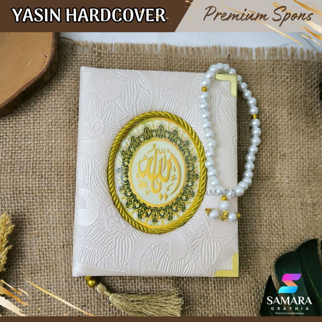 Buku Yasin dan Tahlil Hardcover Custom premium Oscar Busa lengkap doa Al quran foto almarhum didalam