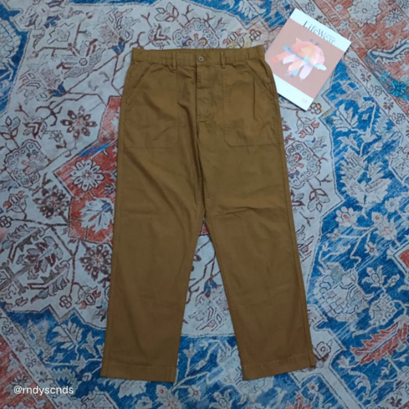 Fatigue Pants Warna Brown Original Uniqlo