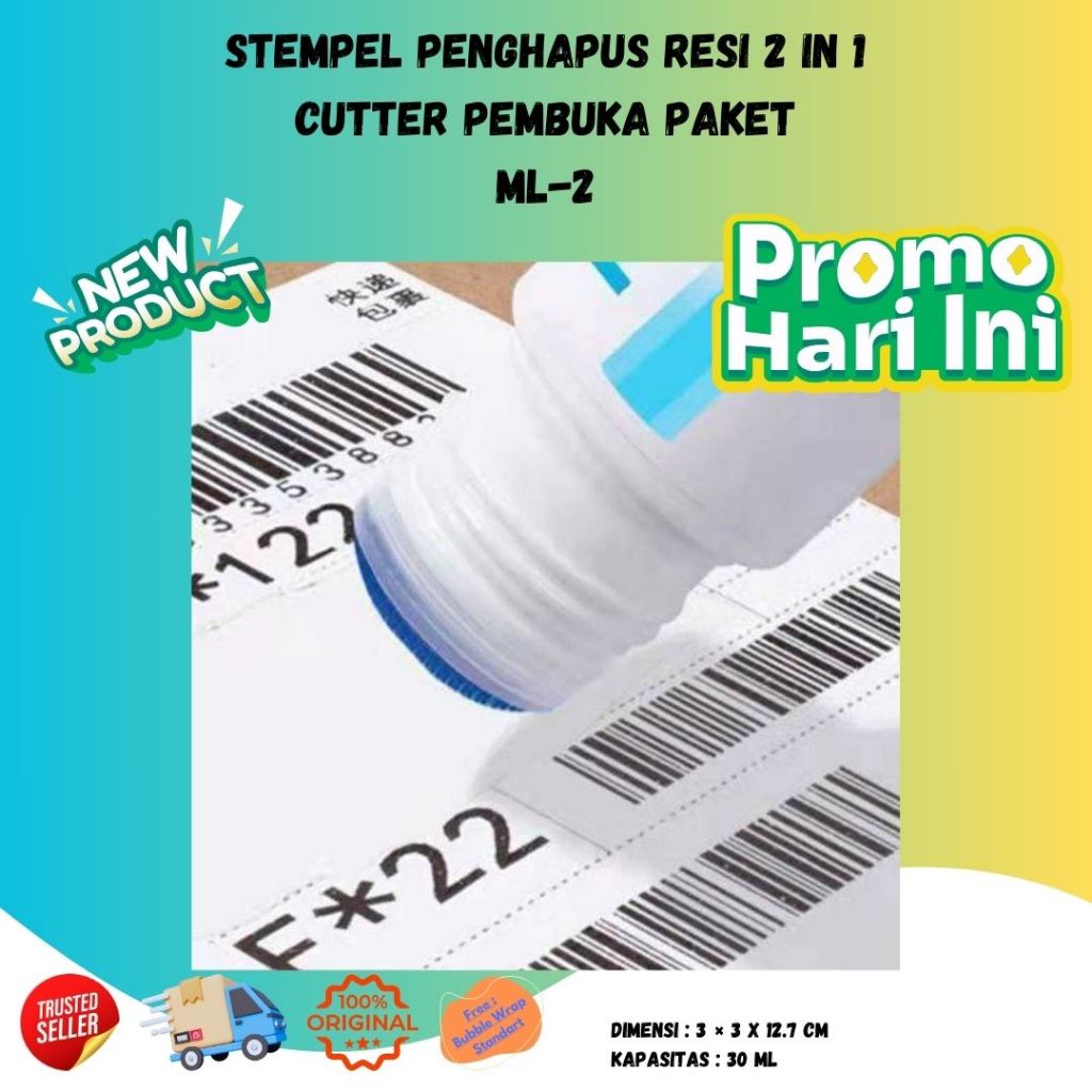 

Pembersih Penghapus Resi 2in1 Aman Efektif Cepat Bersih Tahan Lama