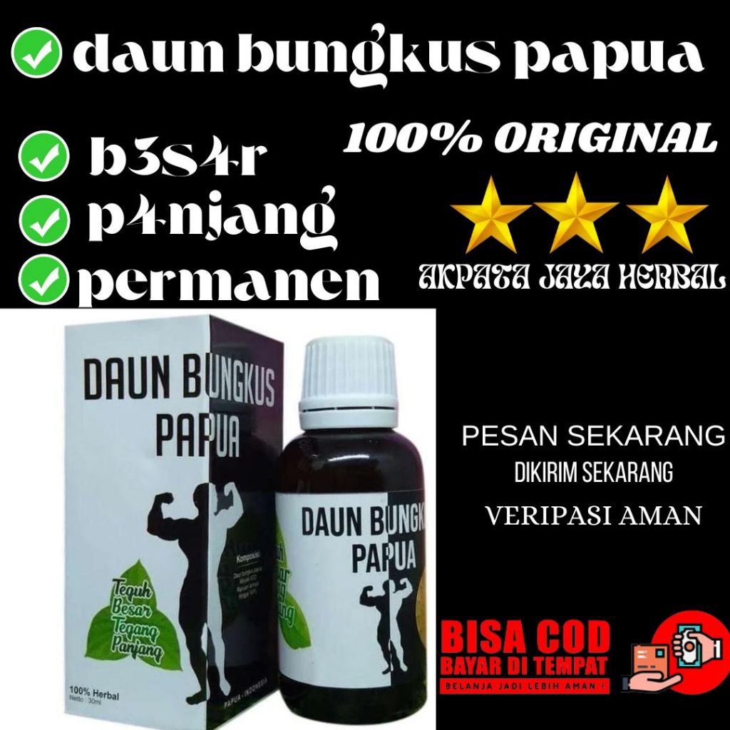 minyak daun bungkus original papua