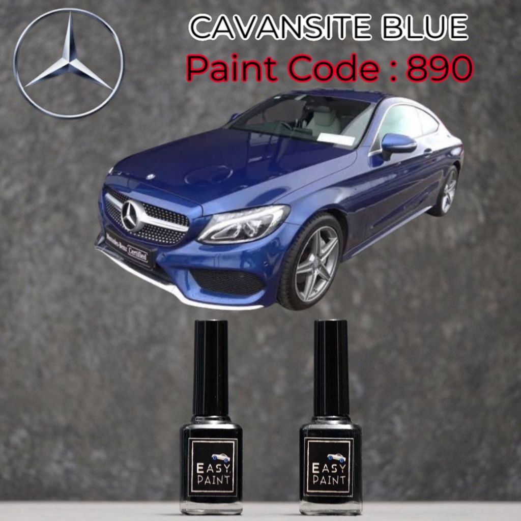 Cat Oles Mobil Cavansite Blue 890 Mercedes Benz Mercy Biru Tua Metalik