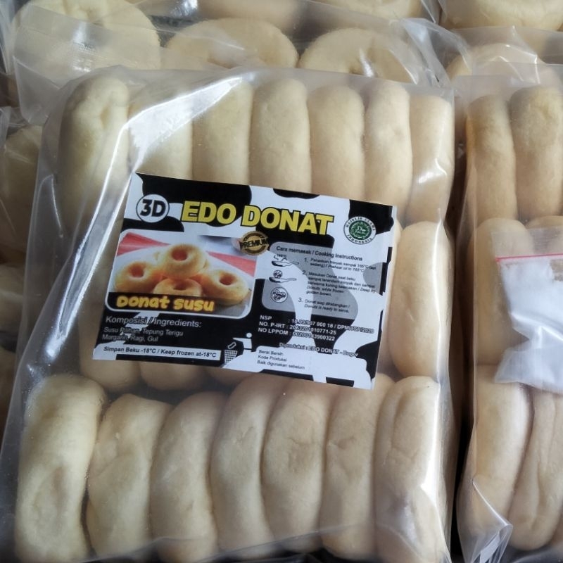 

Donat Susu Dan Coklat Edo Free Gula Bubuk Isi 20 3d Donute