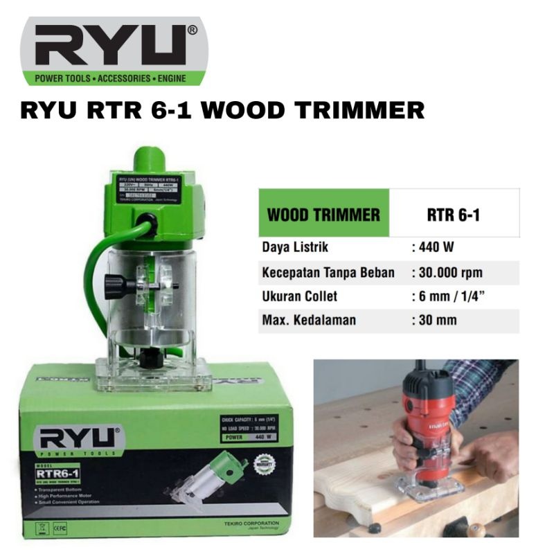 RYU WOOD TRIMMER RTR 6-1