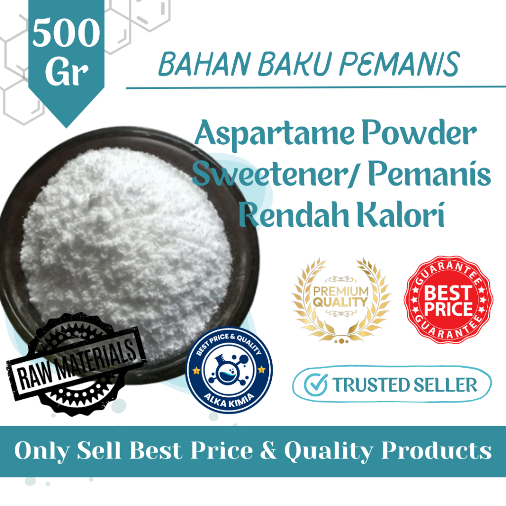 

Premium 500gr Aspartame Powder Sweetener Pemanis Rendah Kalori