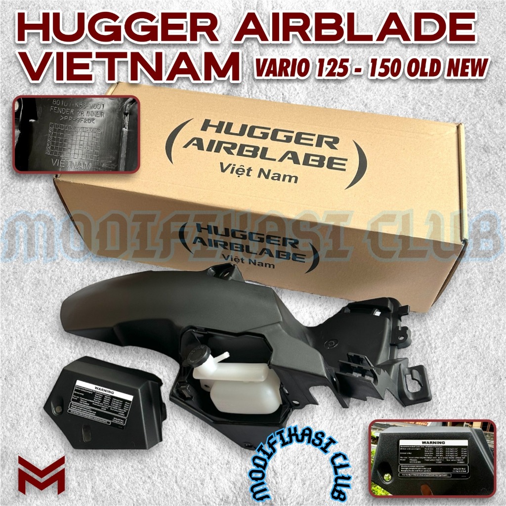 HUGGER VARIO AIRBLADE ORIGINAL SPAKBOR KOLONG VARIO 125 150 OLD NEW LED KEYLESS HUGER OLD AIRBLADE V