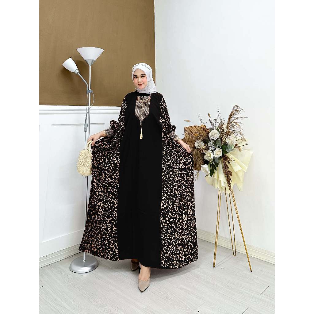 GAMIS KAFTAN JUMBO KAFTAN LEBARAN 2024 MEWAH GAMIS KAFTAN TERBARU MEWAH KONDANGAN BERCA YANG LAGI VI