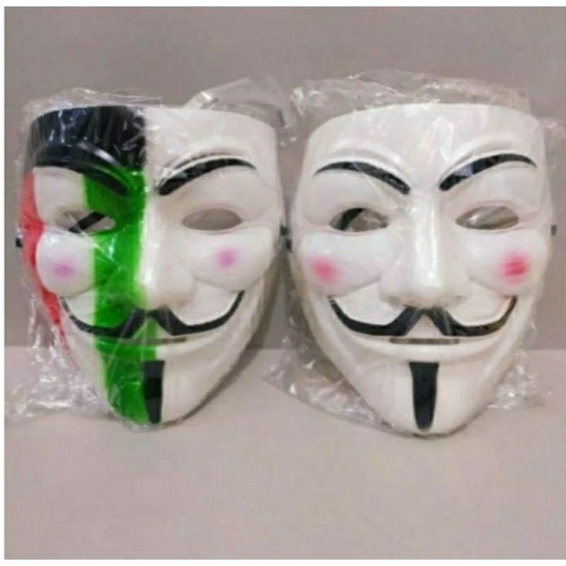 ✔️READY Topeng Joker Anonymous / Topeng Hacker Halloween / Topeng Murah / Topeng Joker