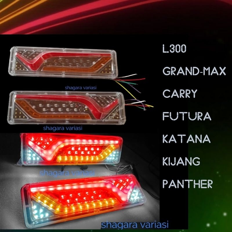 LAMPU STOP STOPLAMP LED VARIASI L300 GRANDMAX CARRY FUTURA KATANA KIJANG PANTHER DLL / LAMPU BELAKAN