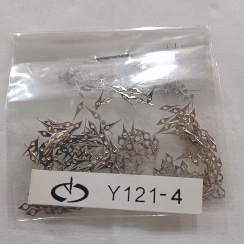 Jarum jam tangan Y121-4 silver perbungkus