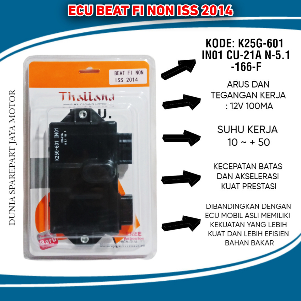 ECU BEAT FI NON ISS 2014 KODE ( K25G-601 IN01 CU-21A N-5.1-166-F ) THALLAND