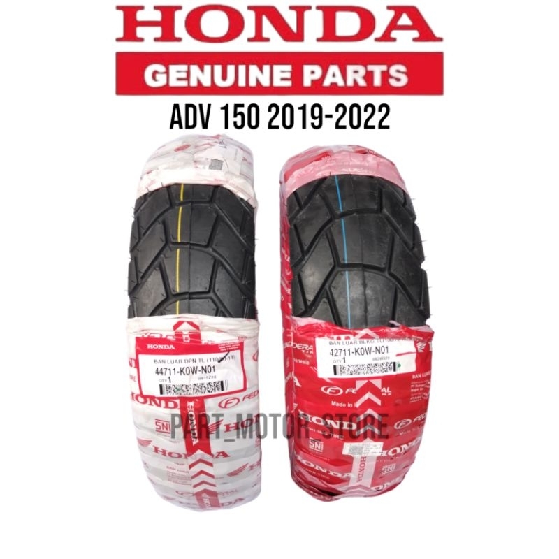 BAN LUAR DEPAN BELAKANG ADV 150 ADV 160 HONDA 110/80-14 130/70-13 ORIGINAL ASLI HONDA 42711-K0W-N01 