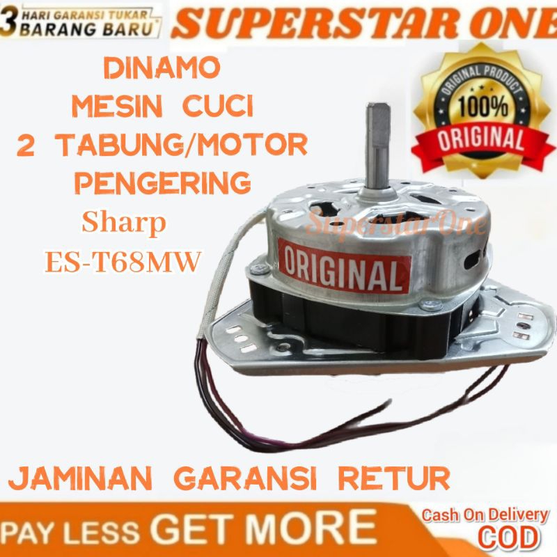 Dinamo Mesin Cuci 2 Tabung Sharp kapasitas 7kg/8kg/9kg Motor Pengering