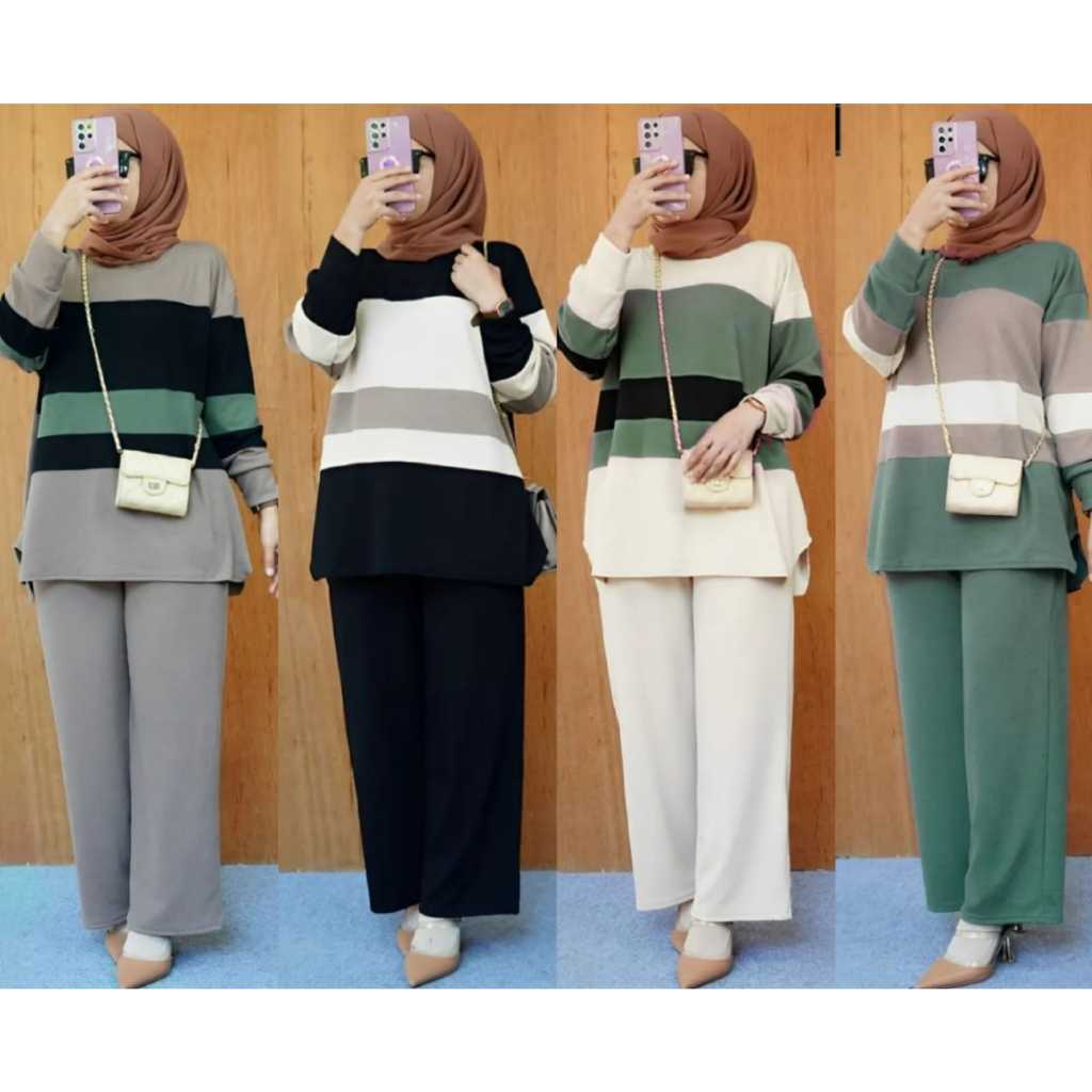 YORA SET KAOS HAYAKO IMPORT ALL SIZE JUMBO LD 120-140CM /SETELAN RAJUT WANITA TERBARU KEKINIAN BY VA