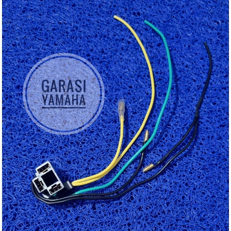 Fiting soket lampu depan H4 Vixion Byson Scoopy CB 150 R soket lampu adaptor H4 Female soket 3 kaki