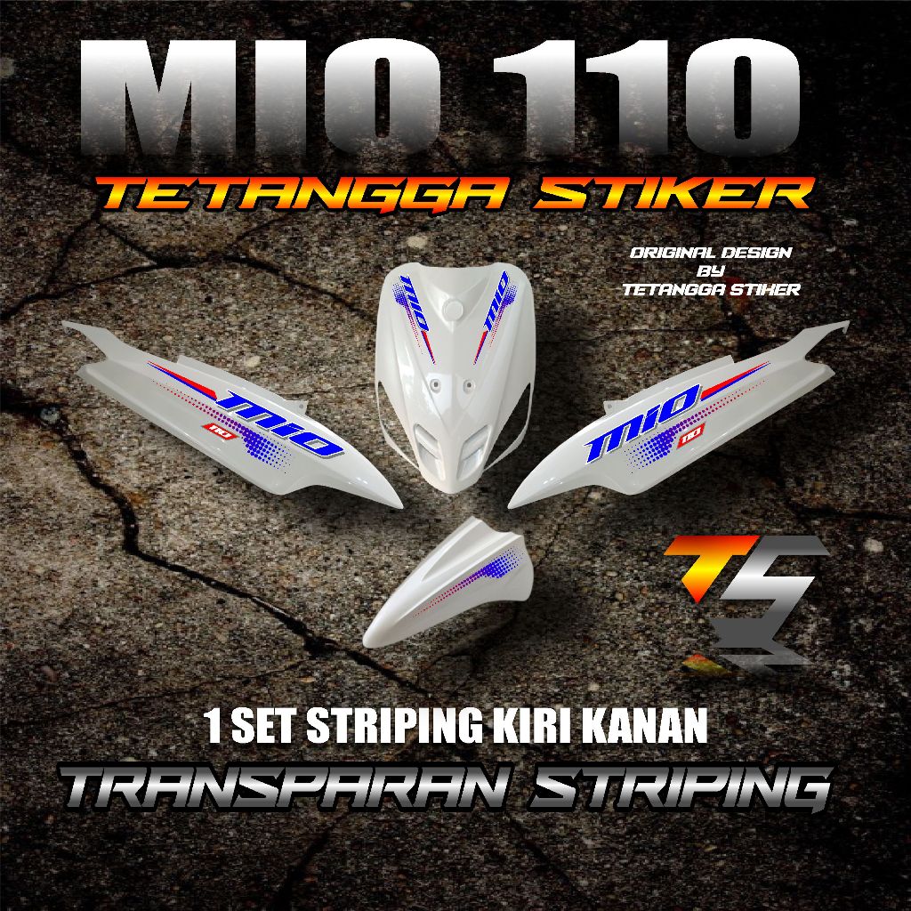STRIPING MIO SPORTY TRANSPARAN - STIKER TRANSPARAN MOTOR MIO SPORTY 04