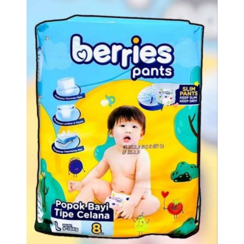 BERRIES BABY PANTS POPOK L8