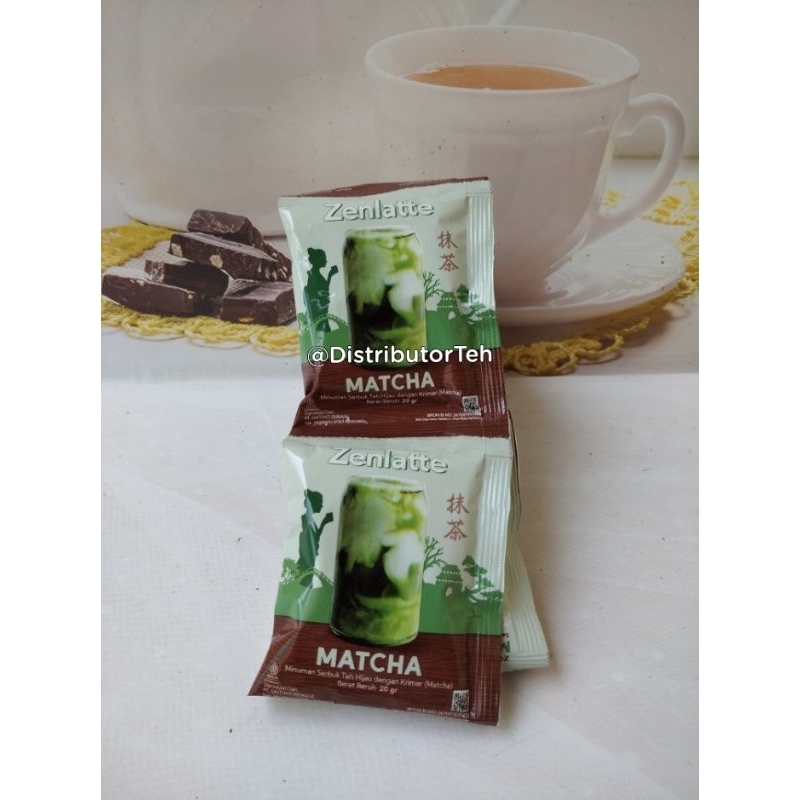 

Zenlatte Matcha Minuman Serbuk Teh Hijau dengan Krimer - Renceng / Pouch