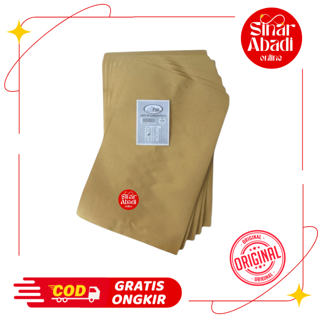 

AMPLOP COKLAT SAMSON FOX D 24 X 35 CM ( FOLIO )