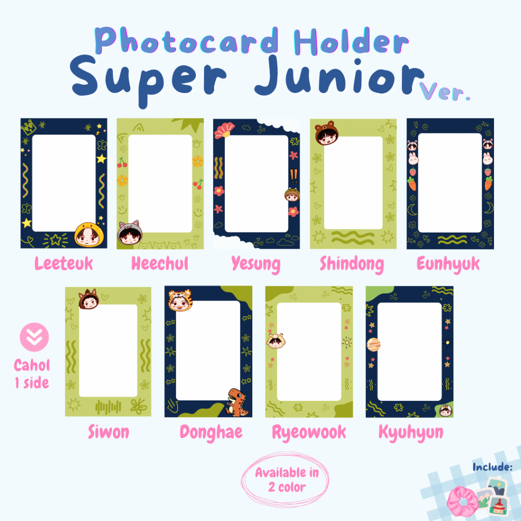 Photocard Holder Super Junior SG Square 2024 2 sisi ver. / Season Greeting vers / Cahol / PC Holder 