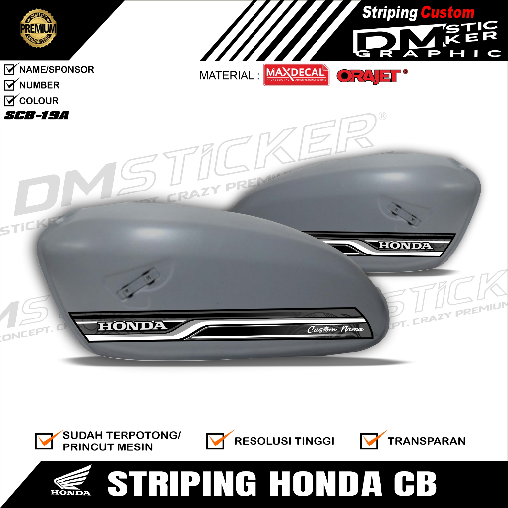 STRIPING CB GLATIK STICKER CB GLATIK MURAH KODE - SCB 19