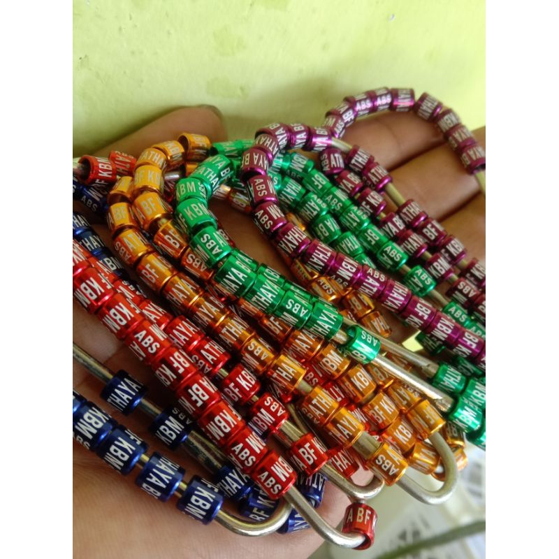 25 Biji Ring Murai Batu Bebas Reques Nama /Cincin Burung