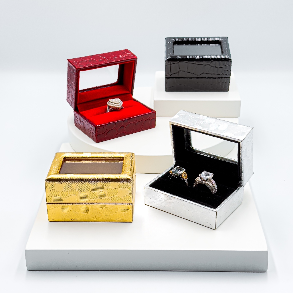 K2 PAKET 6 PCS | KOTAK CINCIN | KOTAK PERHIASAN | KOTAK CINCIN LAMARAN | BOX CINCIN | KOTAK PERHIASA