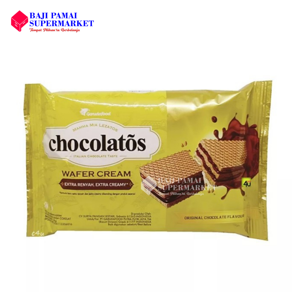 

Chocolatos Wafer Cream Rasa Cokelat 40gr