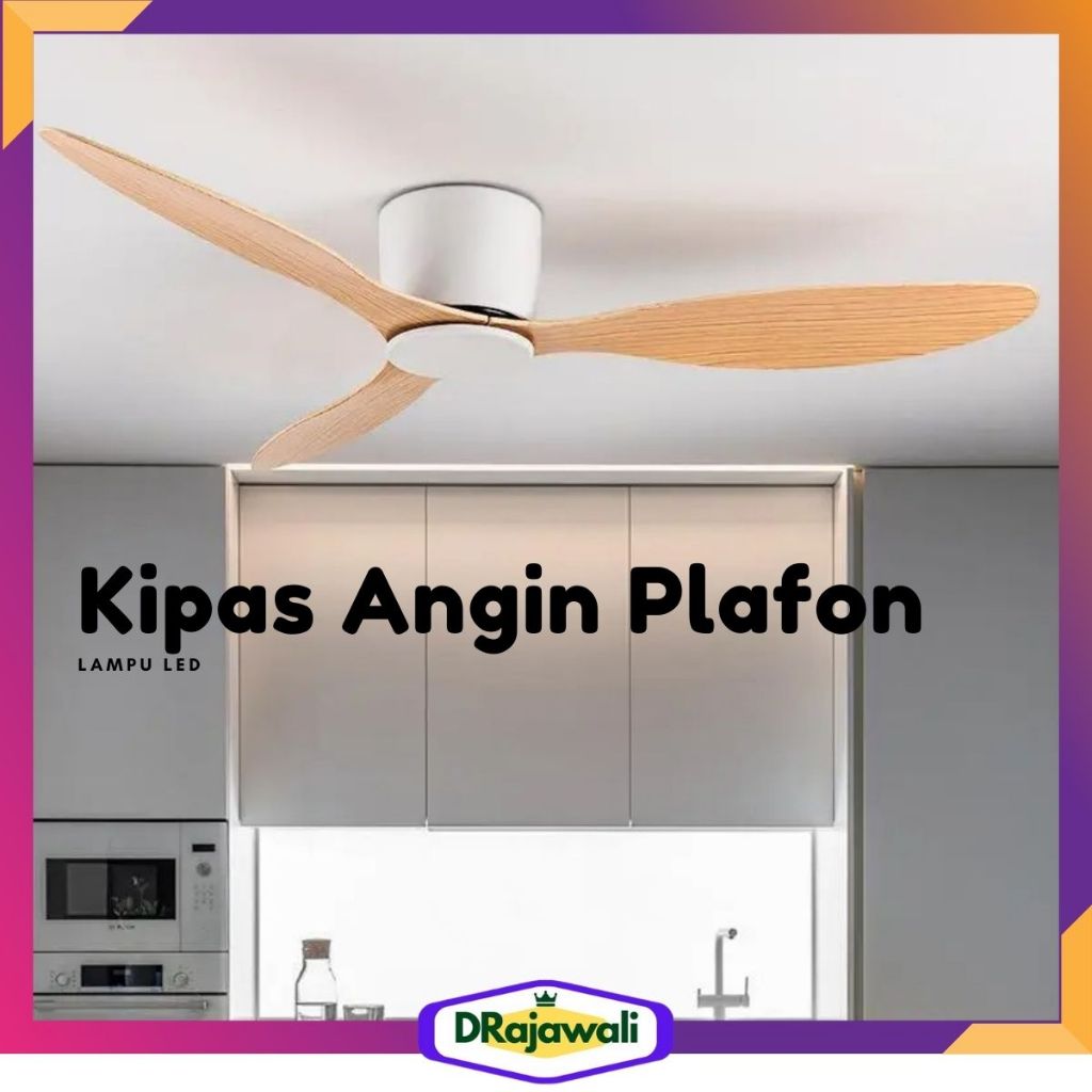 Kipas Angin Hias disertai Lampu Led Baling Baling Gantung Plafon Remot Kontrl Murah