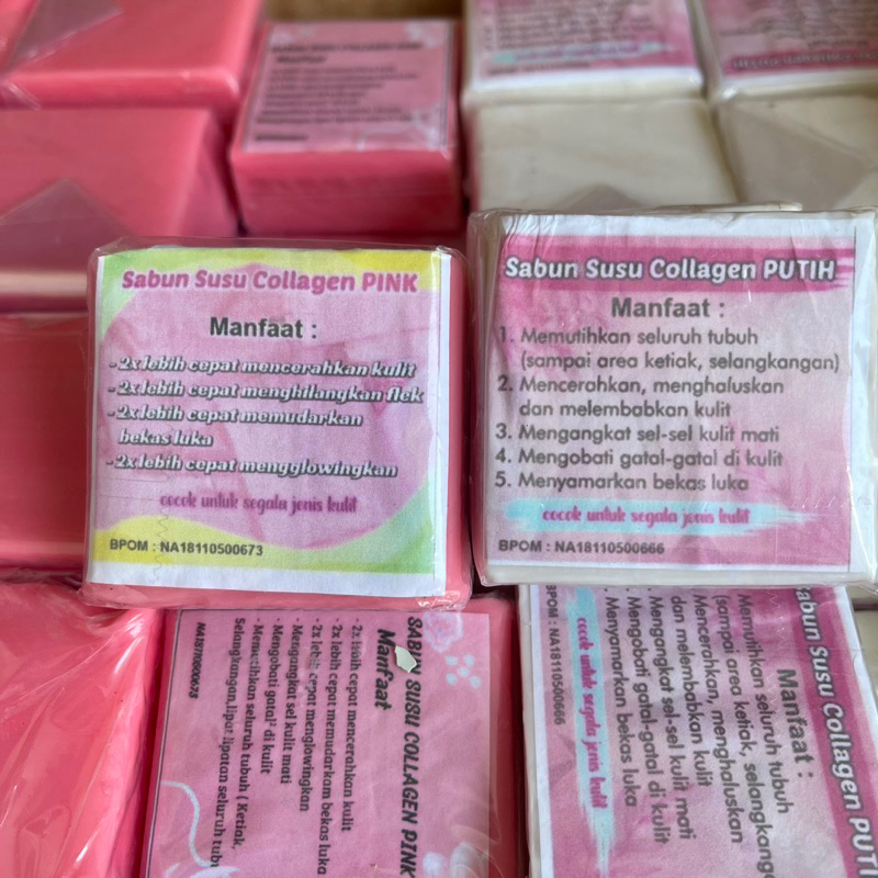 Sabun susu collagen / sabun susu pink / sabun susu putih bpom