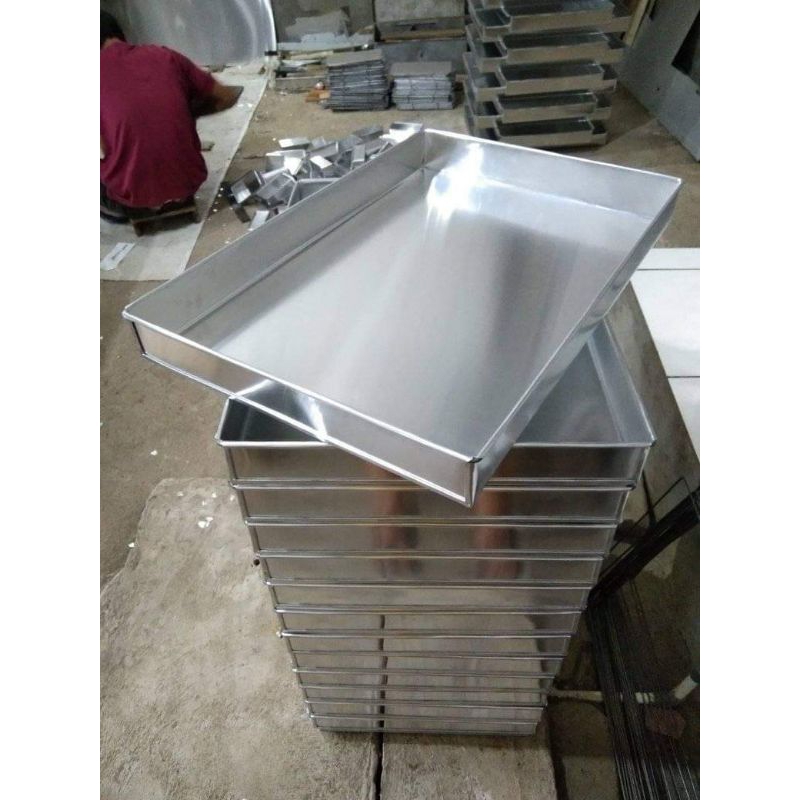 Loyang Oven Gas 35x45 Alumunium Tebal / Nampan Kue / Alas Kue Kering