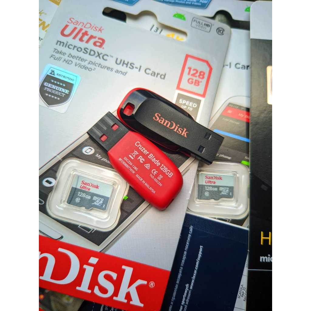 Flasdisk BEKAS Sandisk 128GB Cruzer Blade CZ50 USB 2.0