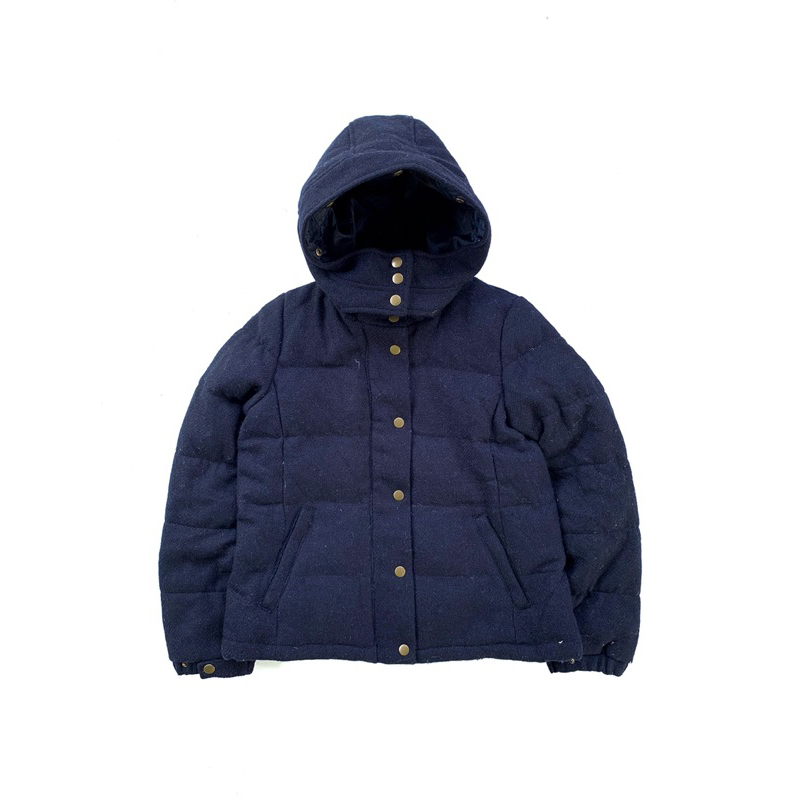 Harris tweed x earth music ecology cotton down jacket